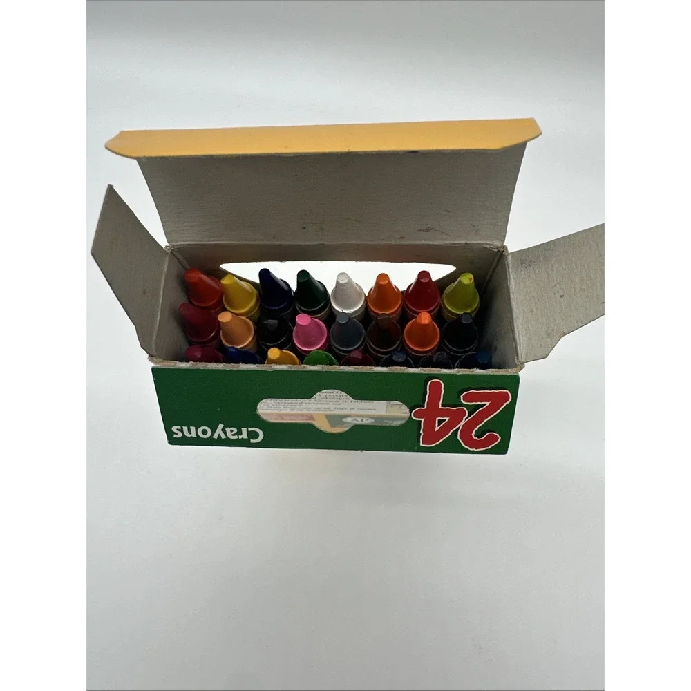 Vintage 1999 Crayola 24 Pack Crayons Binney & Smith Complete With Box USA